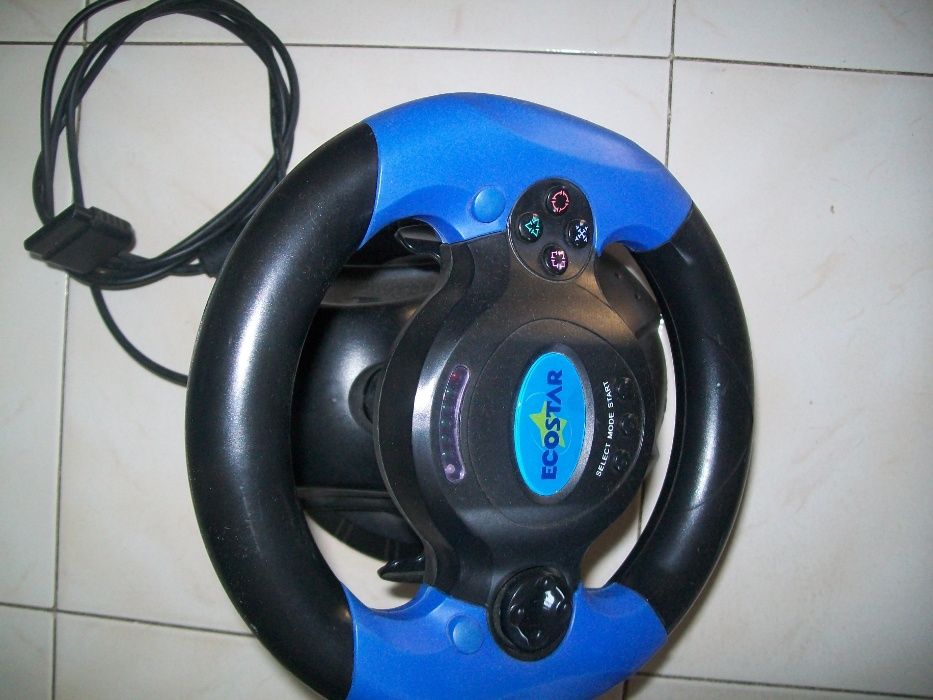 Volante e pedais para ps2