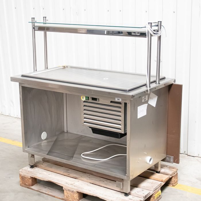 Lada sałatkowa chłodnicza Dora Metal 123x70x135 cm