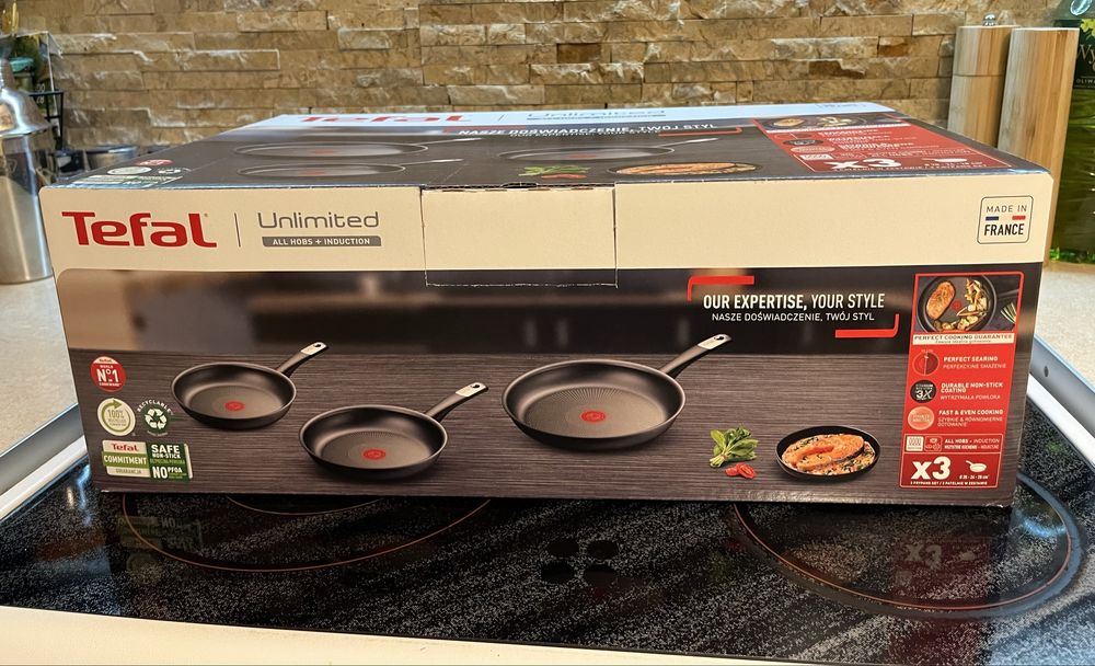 Zestaw 3 patelni Tefal Unlimited