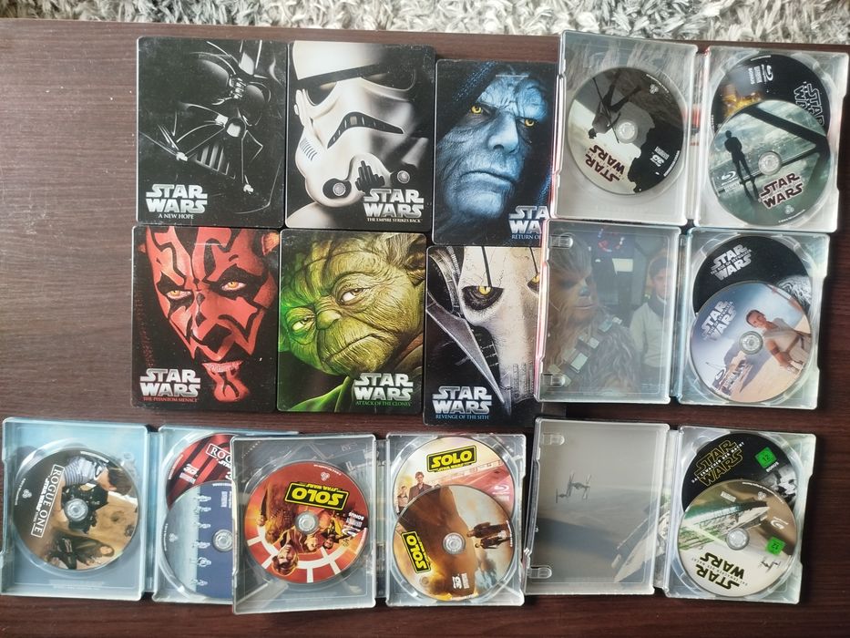 Gwiezdne Wojny Star Wars Blu-ray komplet 11 filmów