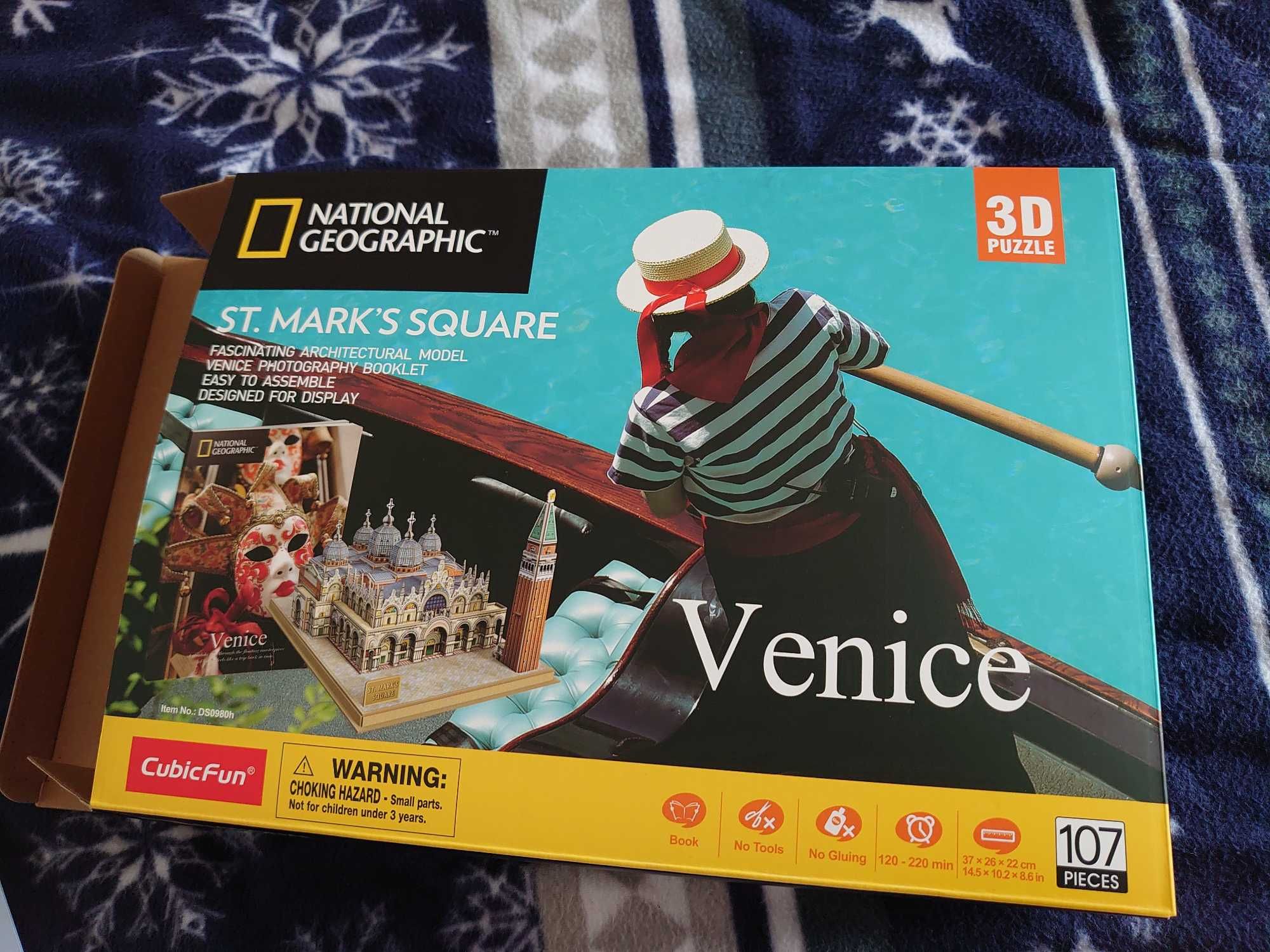 Собранный 3D puzzle CubicFun Venice (107 деталей)