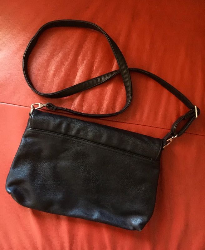 Klasyczna/ mała torebka/ clutch bag/ kopertówka/ czarna/ black