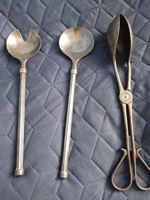 Zestaw sałatkowy łyżki+szczypce