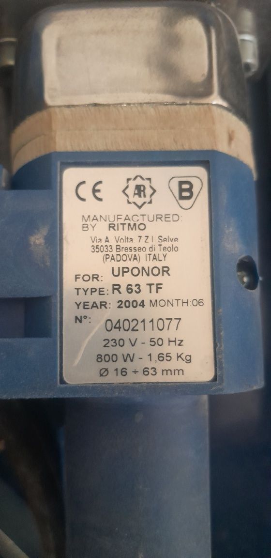 Zgrzewarka UPONOR R 63 TF do rur PE-X