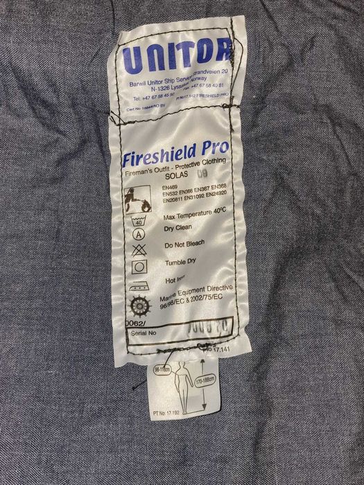 STRAŻ ubranie specjalne typ. nomex XL XXL