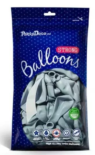 Balony Strong Pastel Light Misty Blue, 30 cm (100 sztuk). PartyDeco