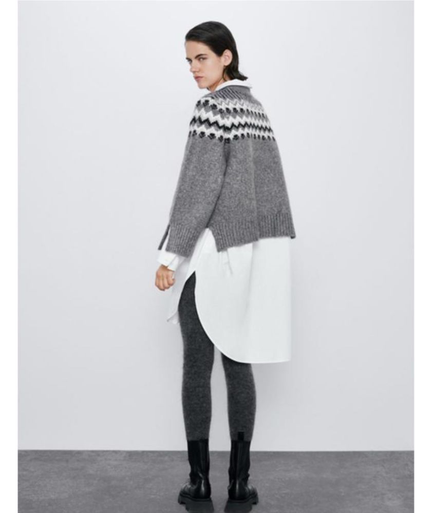 Zara светр шерстяний М