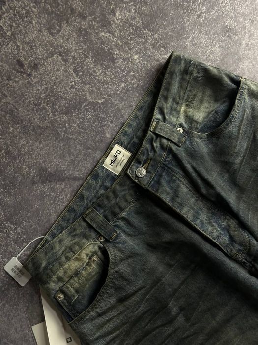 Distressed archive baggy jeans opium custom джинси голубі голубые M L