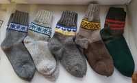Шкарпетки шерстяні ручної в'язки