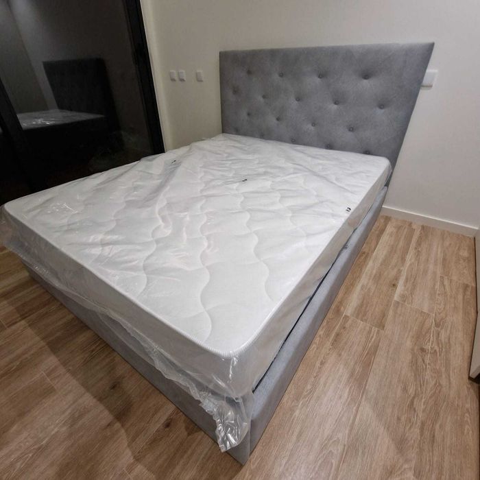 Camas de Casal Estofadas de Luxo 199€ Disp. em Várias Cores! 190x140m!