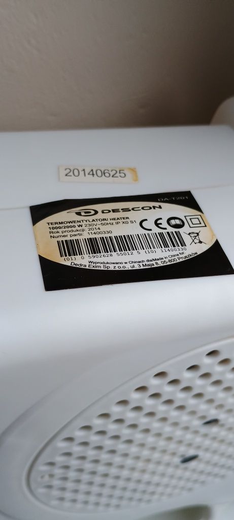 Termowentylator farelka Descon 2000 w