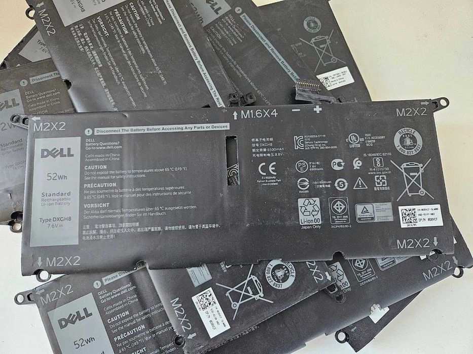 Батарея АКБ Dell XPS 13 9370 9380 DXGH8  7.6V 52Wh