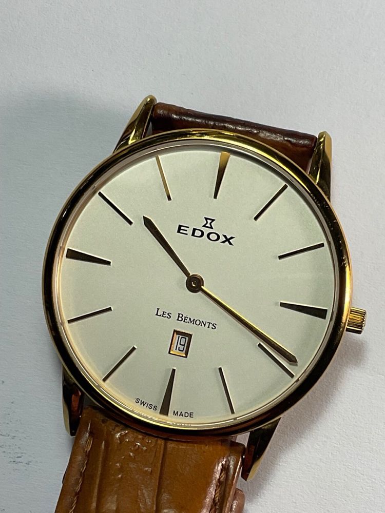 Швейцарские часы Edox 26023 37R AIR ультратонкие