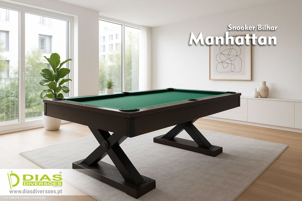 Snooker/Bilhar modelo "Manhattan" - NOVOS