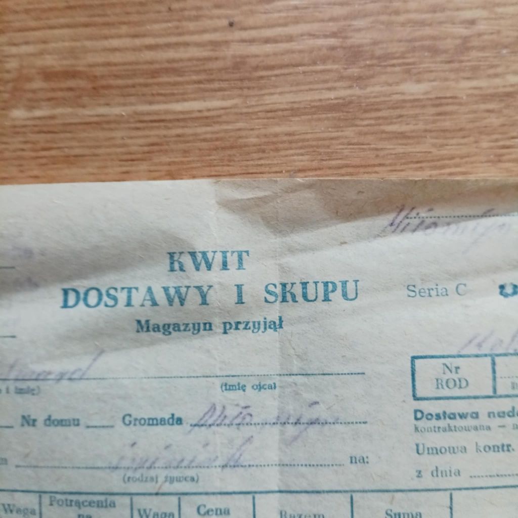 84. Stare kwity dostawy towarów do GS z 1959 r. -   2 sztuki