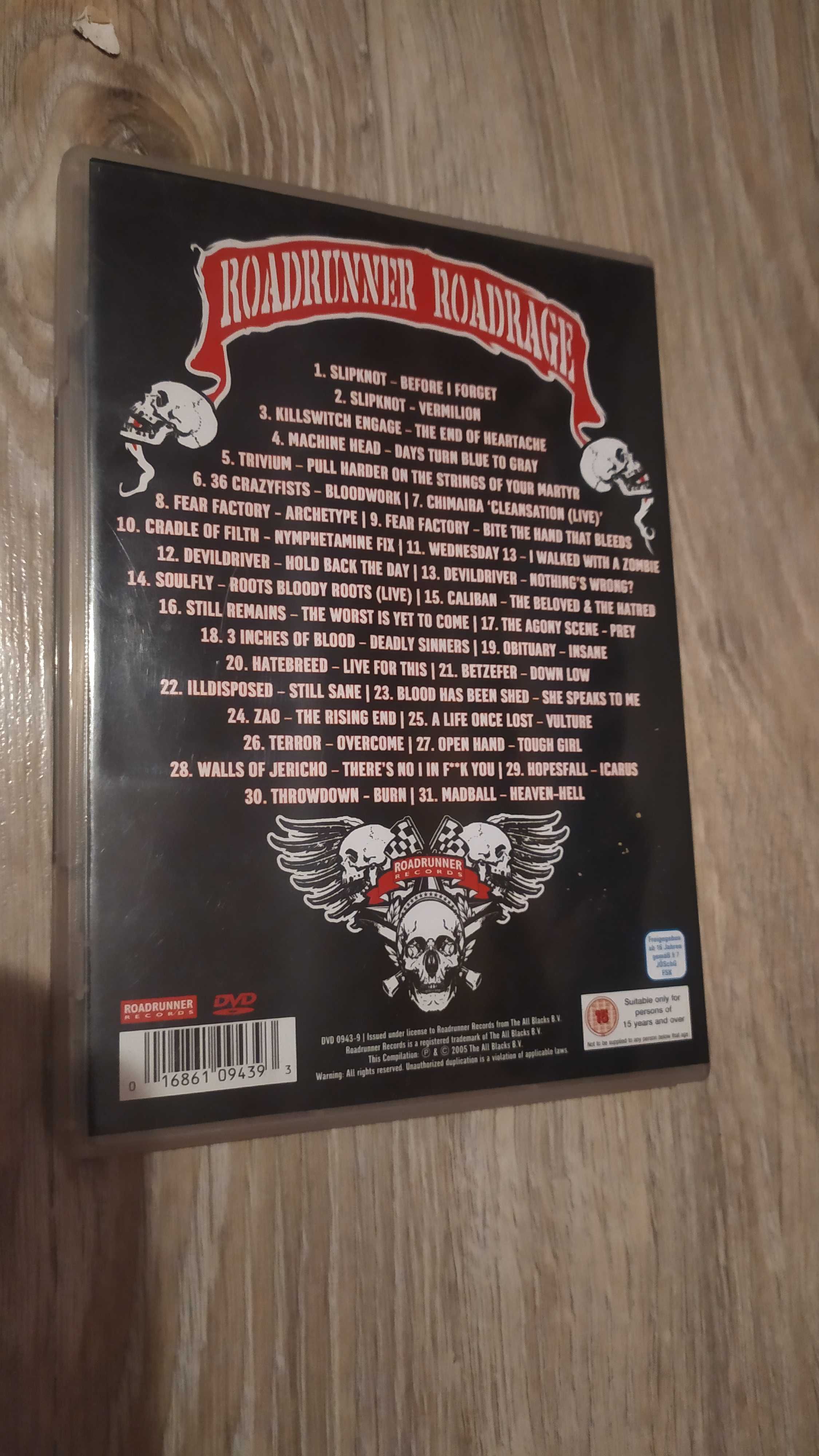 Roadrage 2005 DVD Slipknot Soulfly Cradle Of Filth