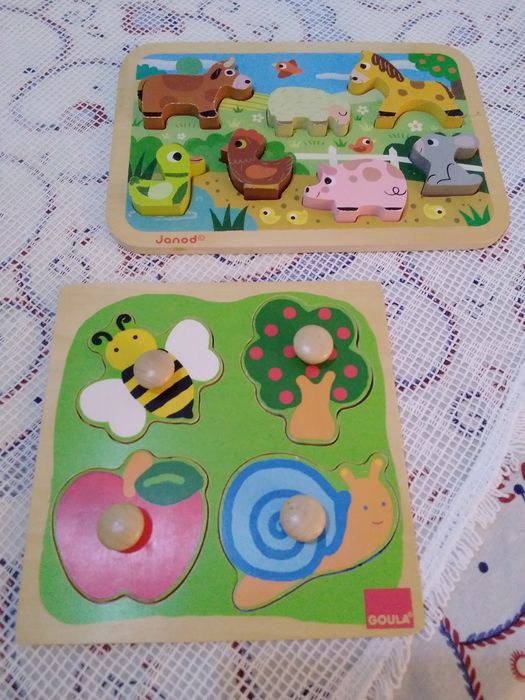 Puzzles bebé +12m quinta animais