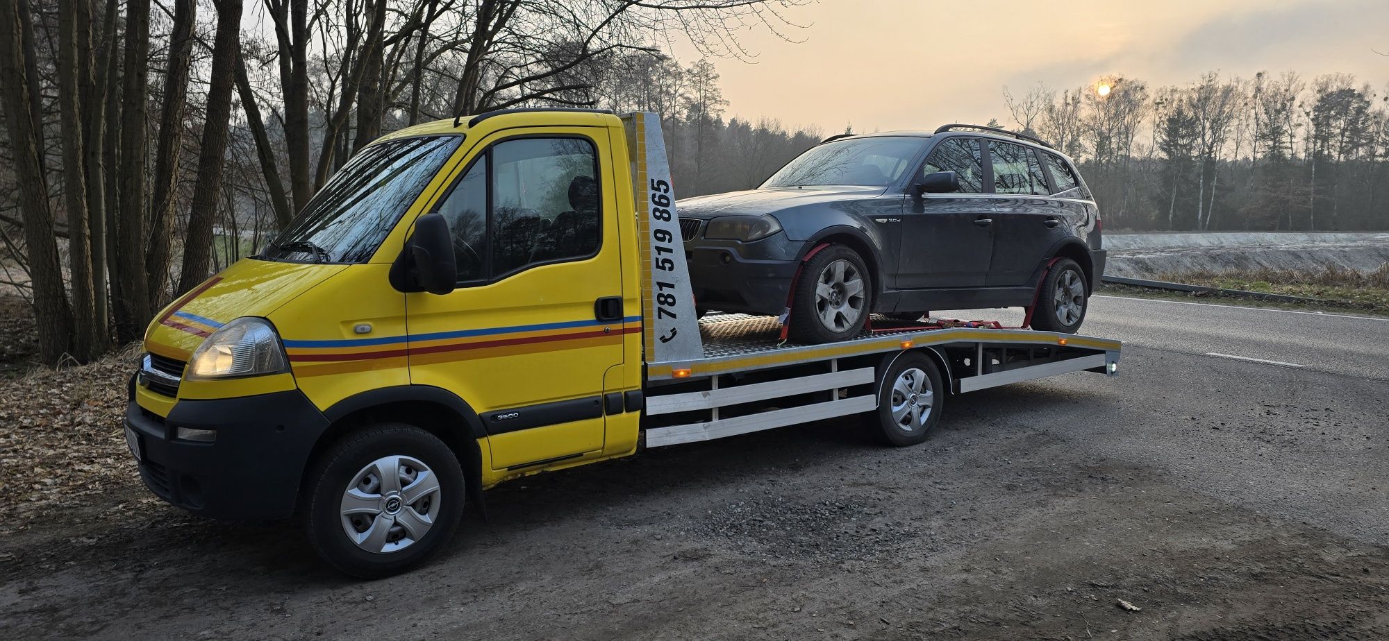 Autolaweta tarnsport pojazdów