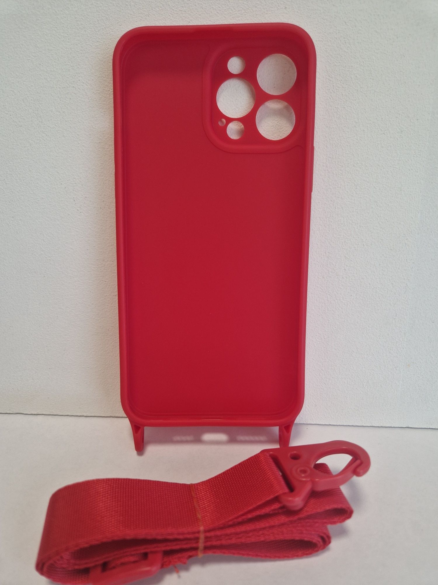 Strap Silicone Case do Iphone 13 Pro Max wzór 2 czerwony