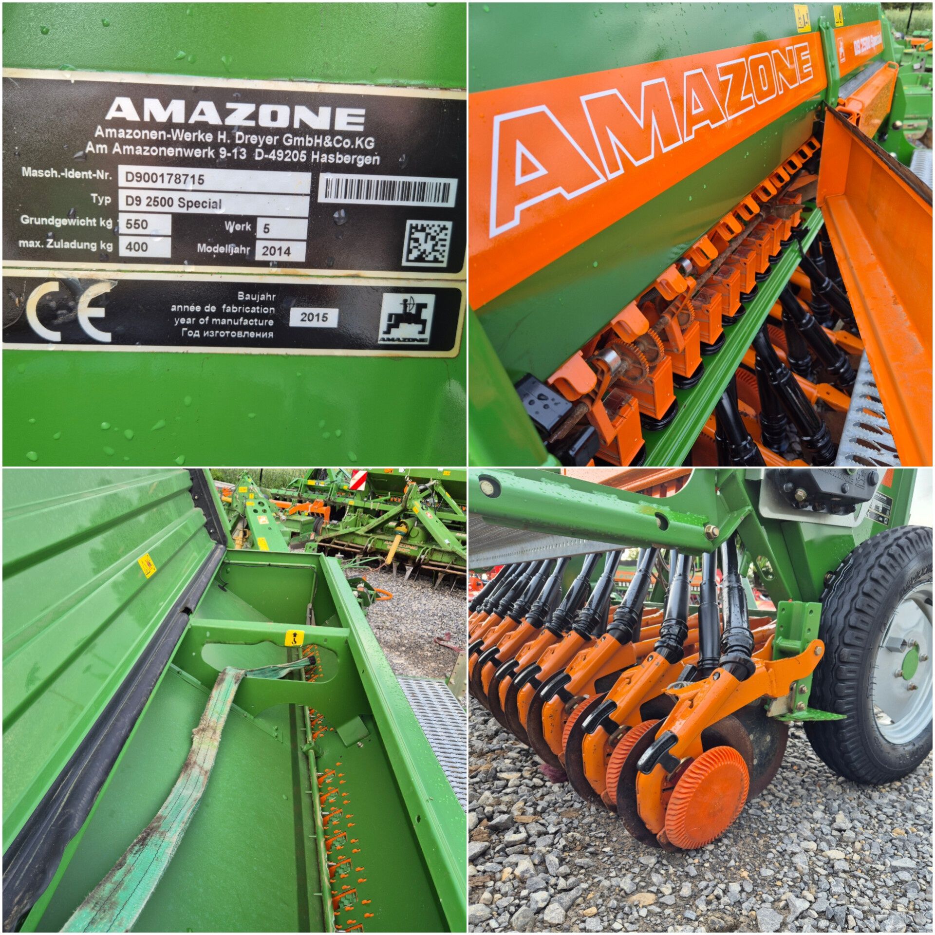 Amazone D9 2500  talerzowy 2.5m ad siewnik zbożowy  Komputer.