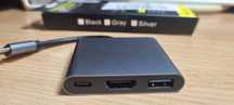 USB - C przejściówka . USB HUB USB typ C to HDMI