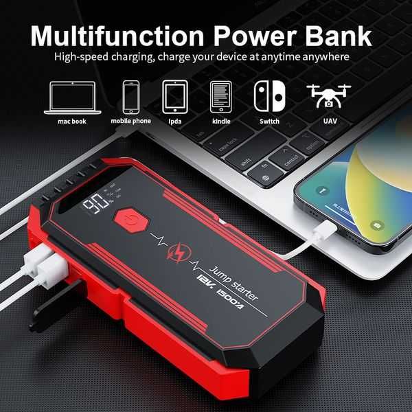 Пуско-зарядний пристрій Бустер Jump Starter X1 20000 mAh 12В 1600А