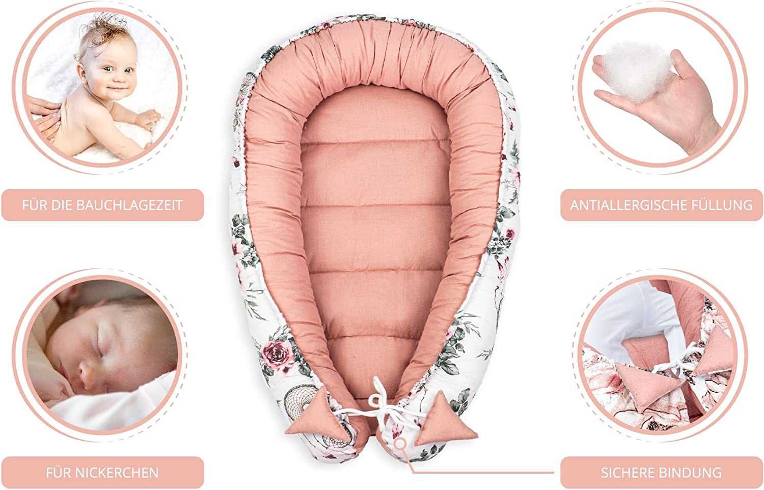 Babynest Kokon Niemowlęcy Gniazdo  90x50