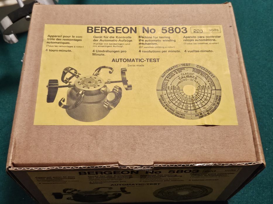 Bergeon 5803 Automatic test - para rolojoeiros coleccionadores relogio