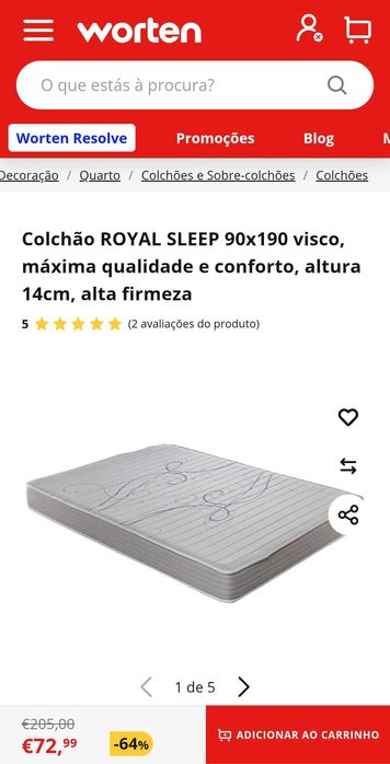 Colchão criança, novo