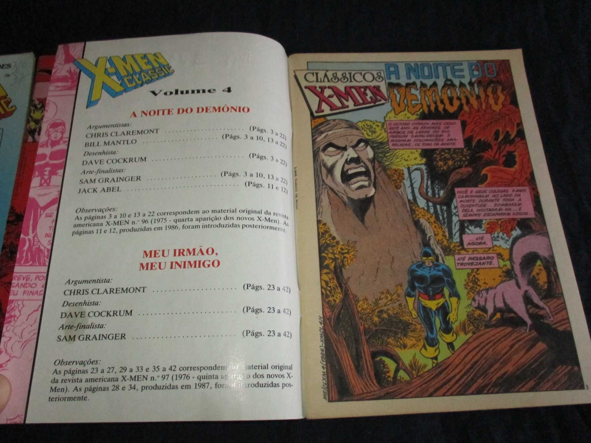 Livros BD X-Men Classic Mini-Série Comemorativa em 4 edições Completa