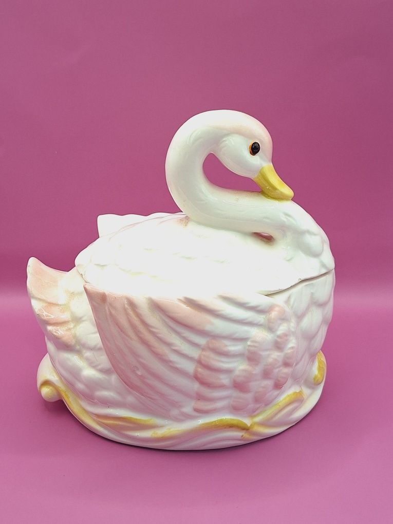 Pojemnik figurka porcelanowa Kaczka Japonia