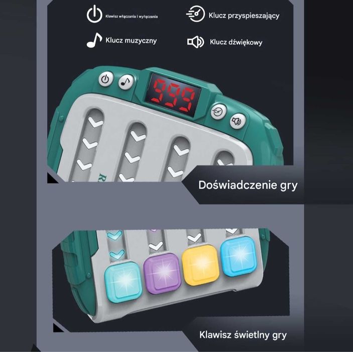 Rhythm Automat do gier rytmicznych Quick Push konsola muzyczna fidget