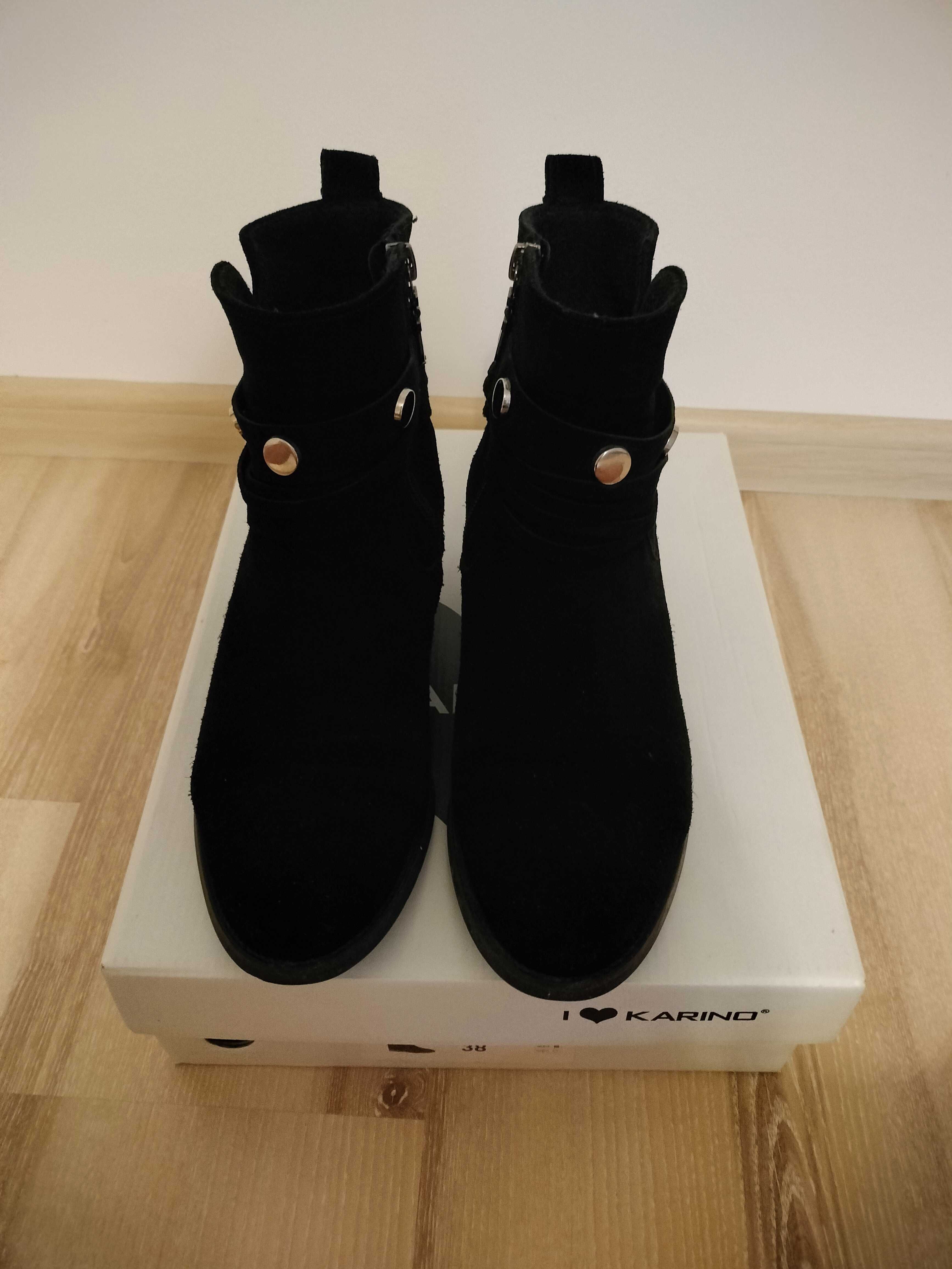 Botki zamszowe Karino 38