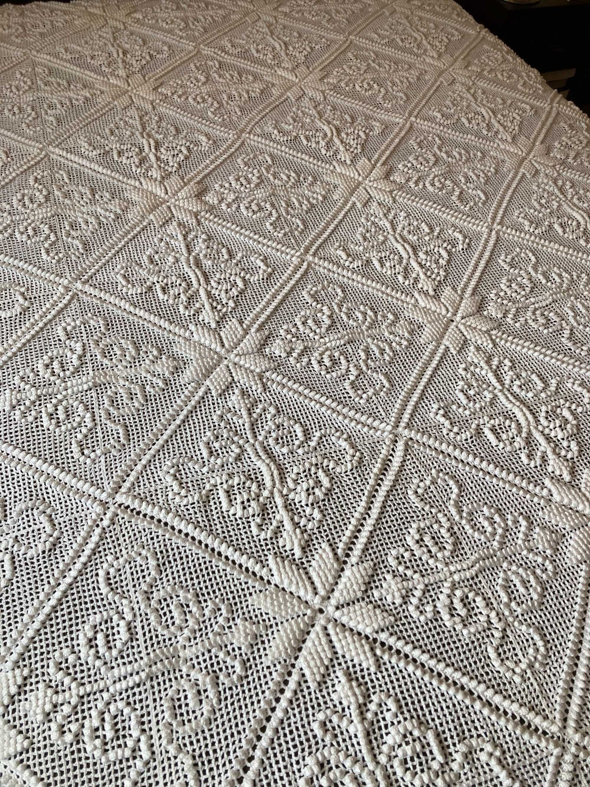 Colcha em croché para cama de casal