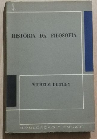 história da filosofia, wilhelm dilthey, divulgação ensaio
