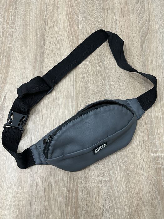 Torebka crossbody na ramię męska szaro-czarny