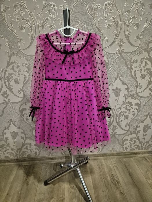 Святкова  сукня,110-116,нарядное плаття для дівчинки, рожева дитяча су