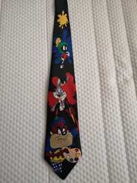 Krawat Looney Tunes czarny Vintage