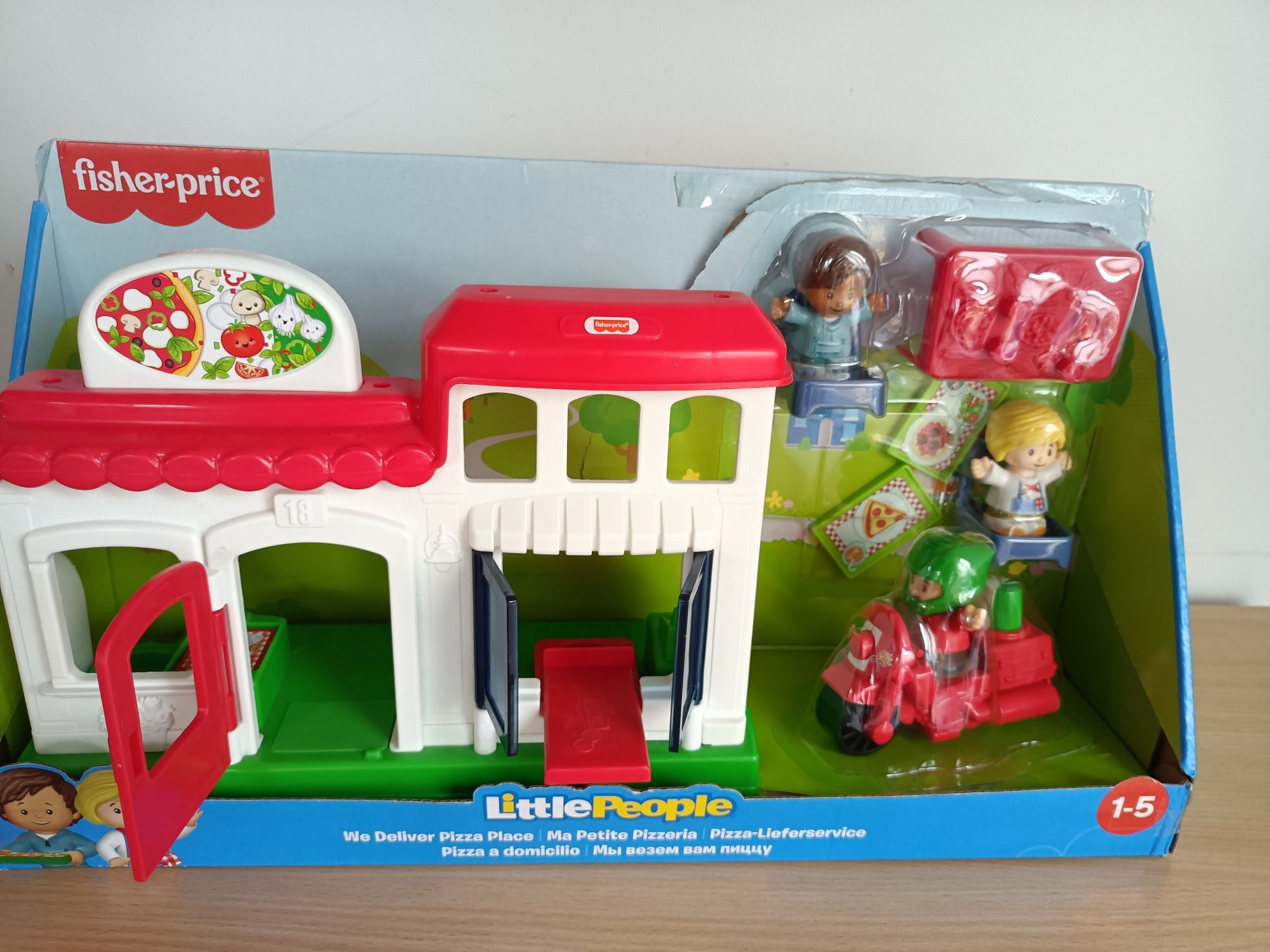 Figurki Mattel Fisher Price Little people Pizzeria