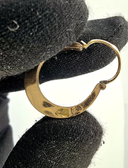 Старинные золотые сережки 56°