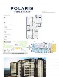 3к квартира 114м2, ЖК Polaris Home&Plaza, Сімї Кульженків 22