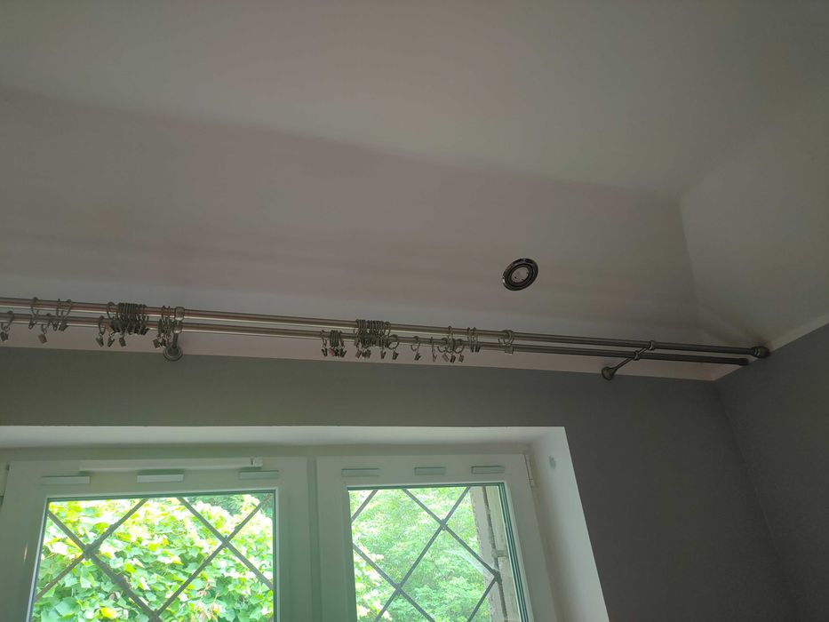 Karnisze podwójne satynowe