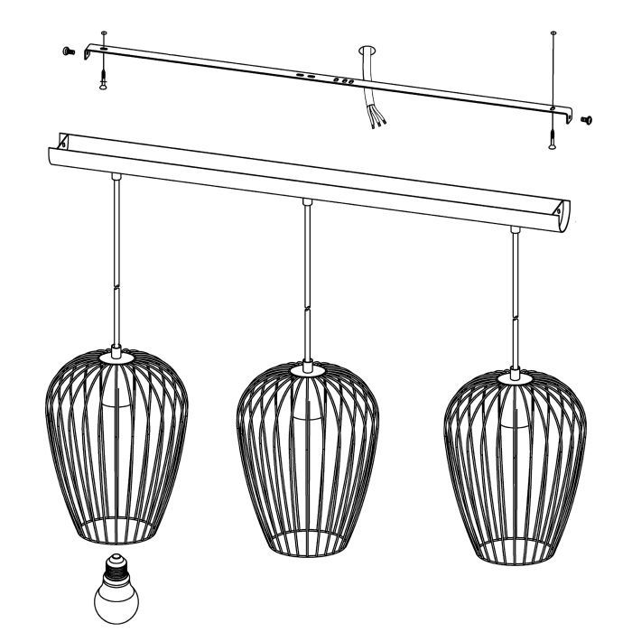 Lampa wisząca neftown nowa piękna -50%