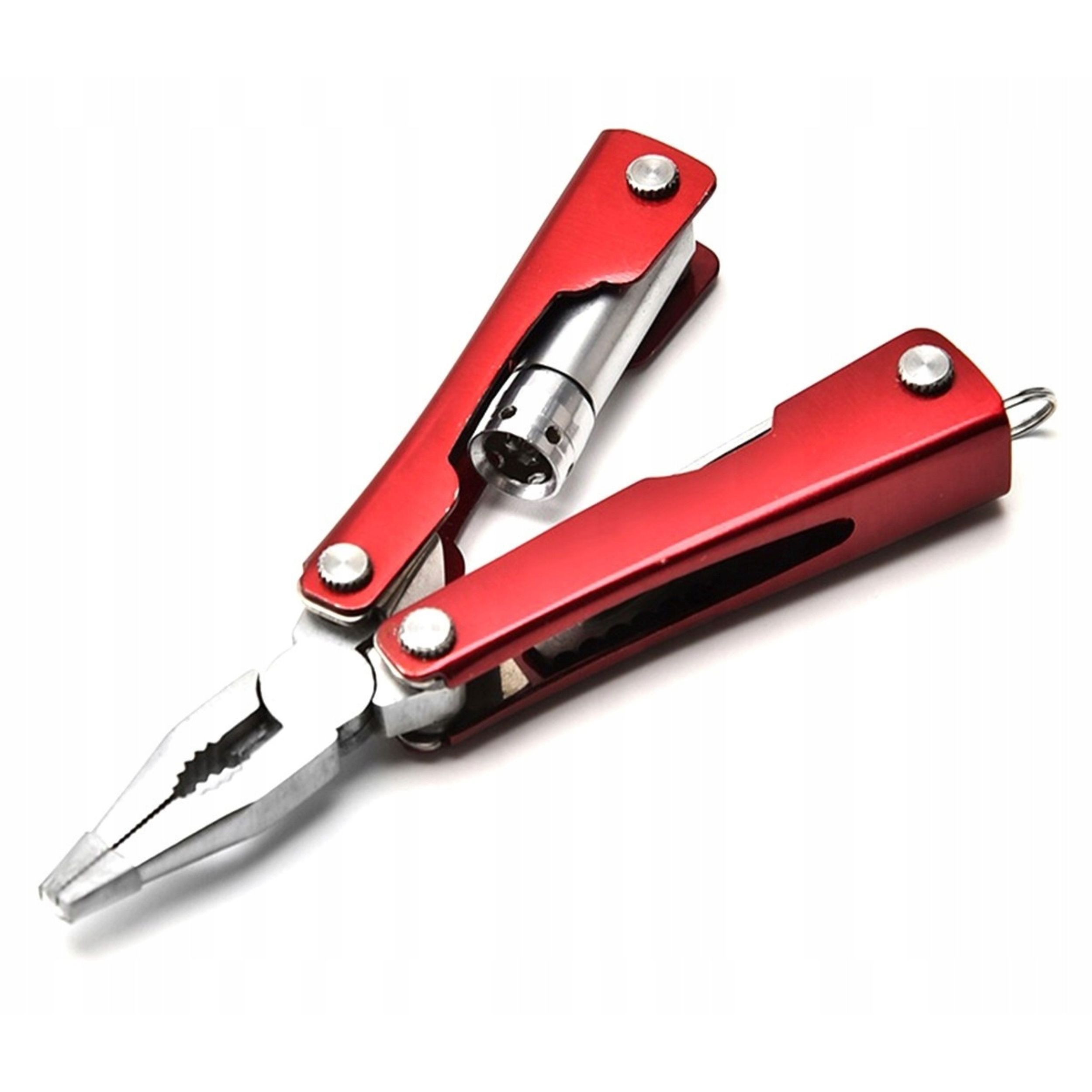 Turystyczny multitool  latarka nóż SCYZORYK otwieracz + ETUI