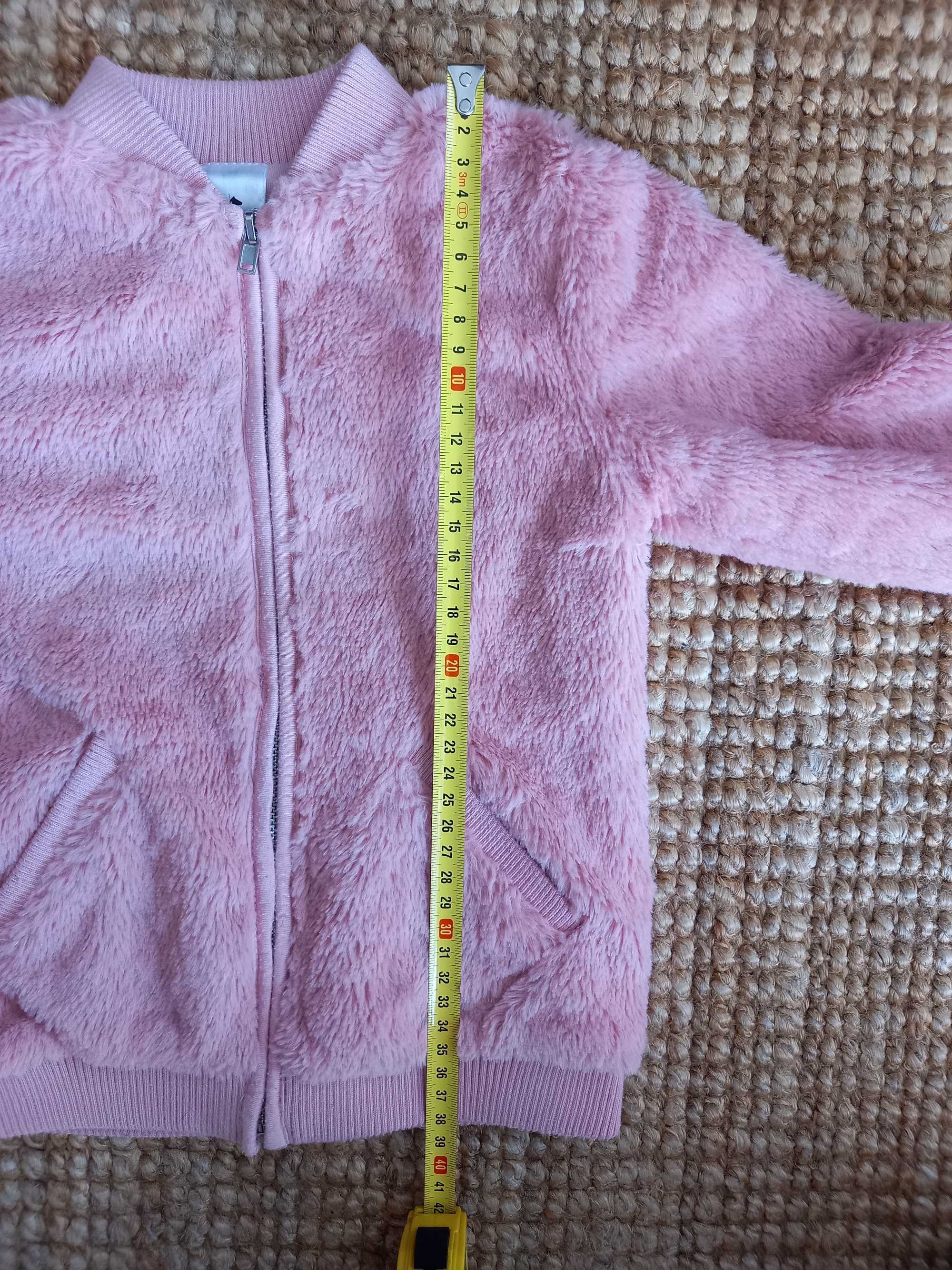 Bluza ciepła/Bomberka typu miś dla dziewczynki rozmiar 98