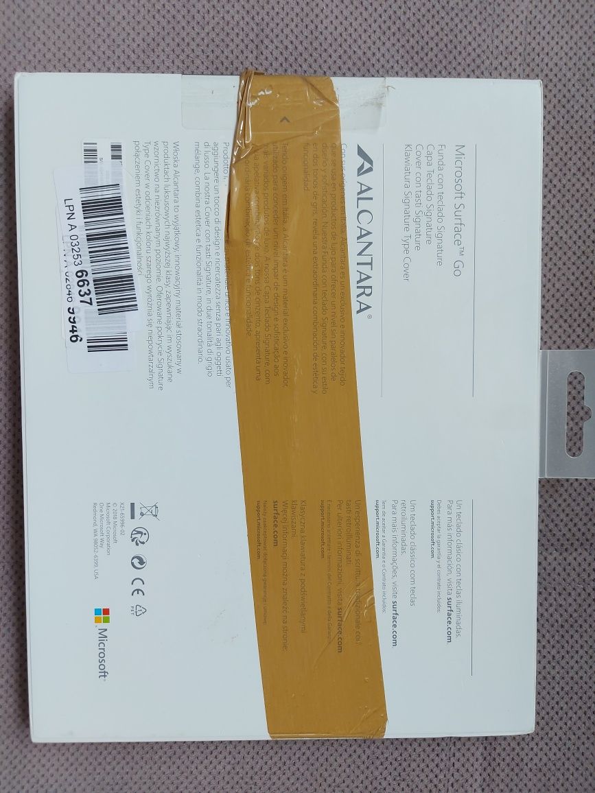 Klawiatura do tableta Microsoft Surface Go Signature Type 1840