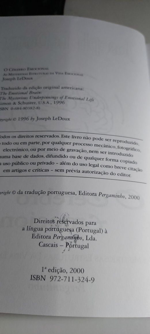 O Cérebro Emocional - Joseph LeDoux