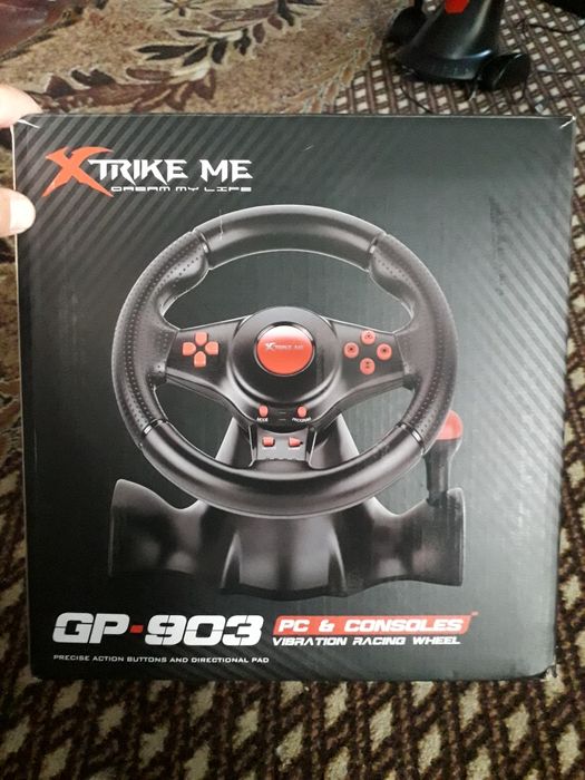 Продам ігровий руль з педалями Xtrike GP-903