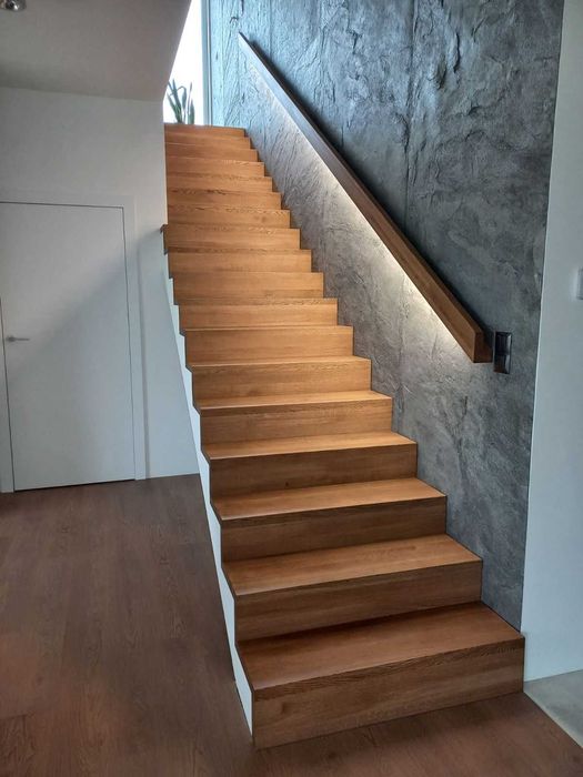 Schody drewniane lite Dąb, trepy, stopnie, DREWEX mazowieckie