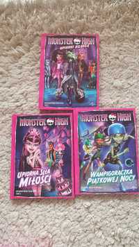 Monster High książka + DVD tom 1,2,3